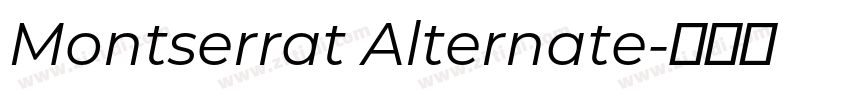 Montserrat Alternate字体转换